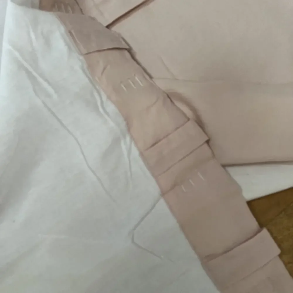 Pottery Barn Blush Pink Linen Curtain Panels (2) 50 in x 108 in Cotton Lined